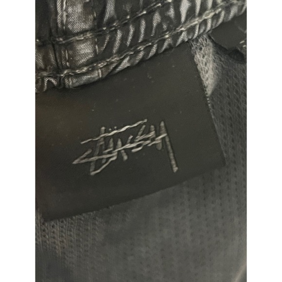 Stussy Gray Washed Nylon Drawstring Cargo Shorts Men's Size Large.     Dd - Picture 7 of 8